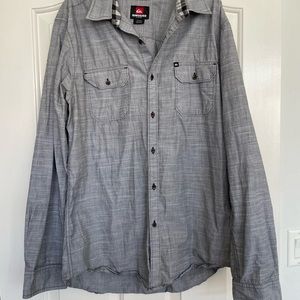 Quiksilver Grey Button Down shirt